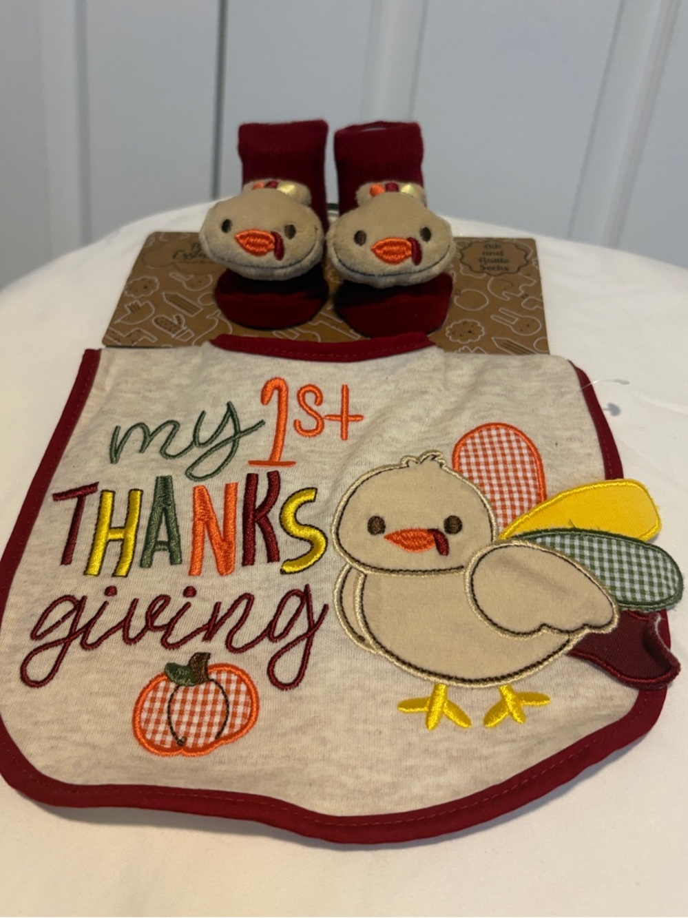 My 1stThanksgiving Bib and Socks